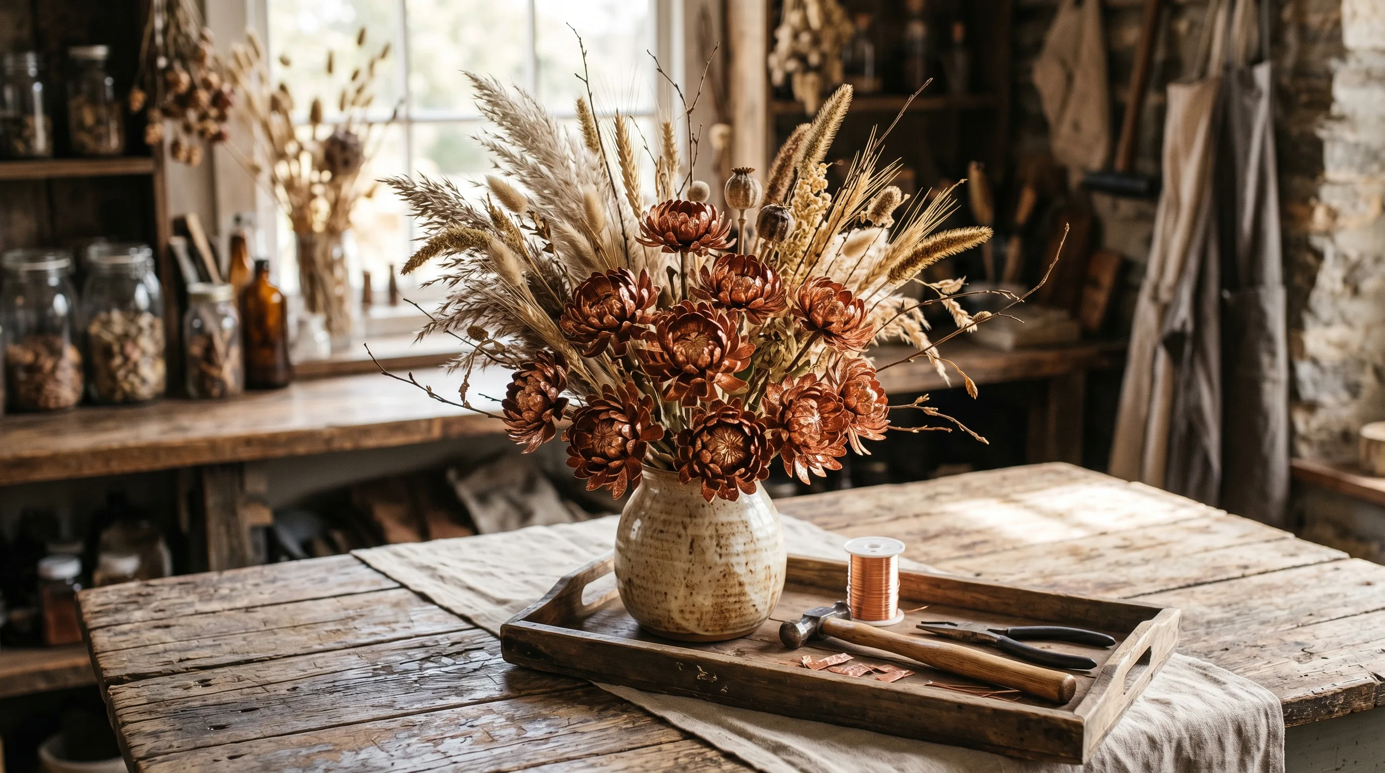 DIY fall wood crafts styled for cozy home decor