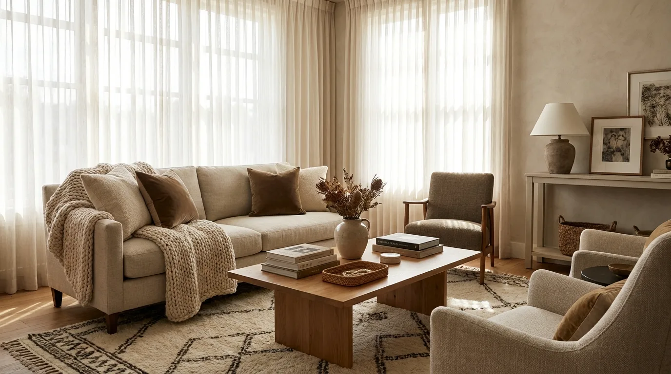 Farmhouse dining nook with Fourth of July styling