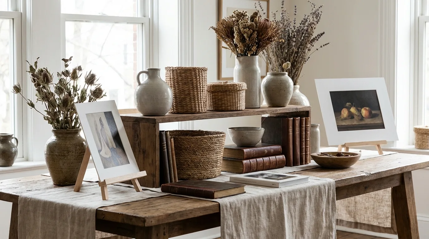 Clean patriotic tray styling in soft daylight