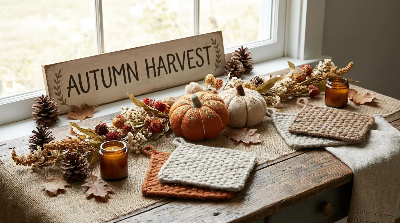 Editorial-style patriotic tiered tray decor