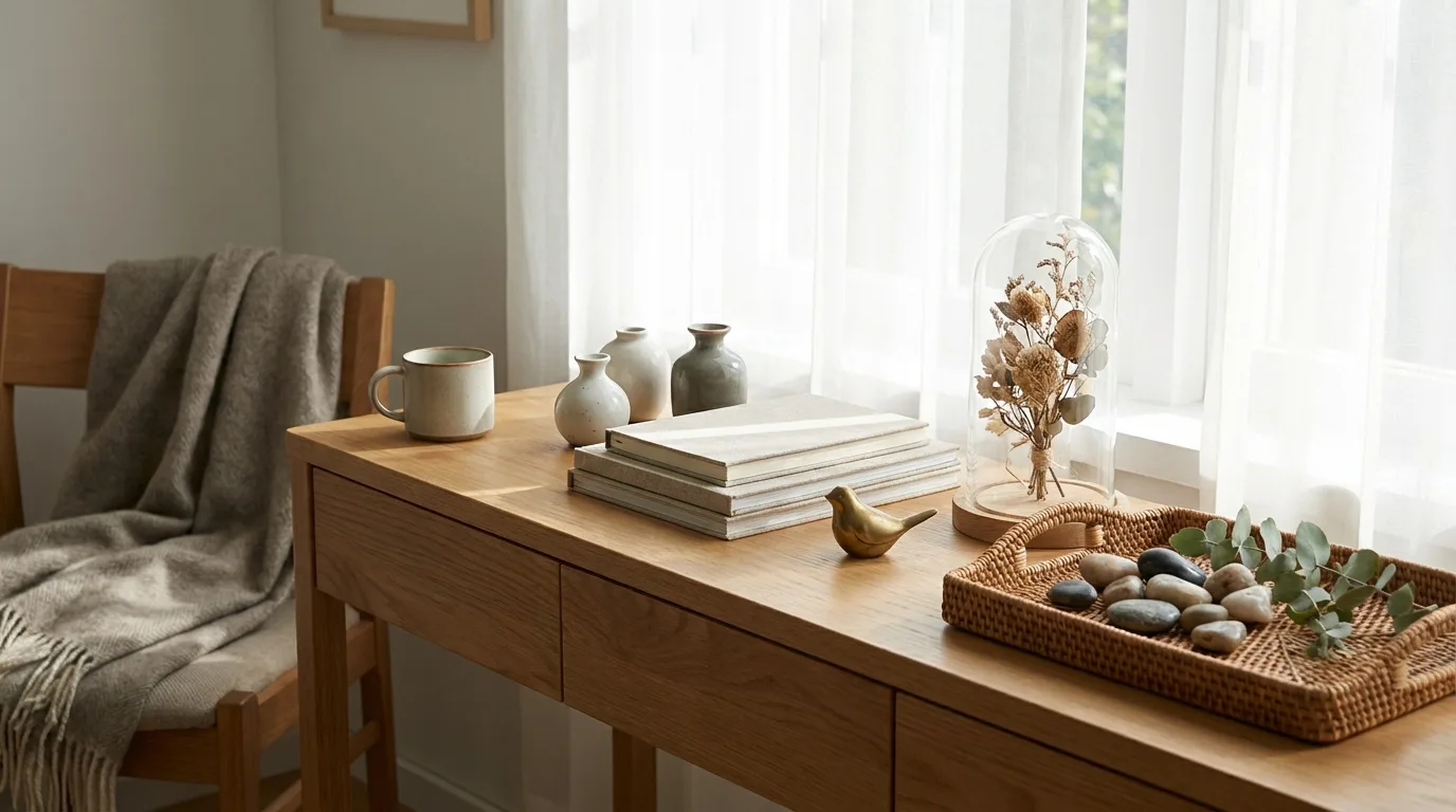 Patriotic tiered tray in soft morning light