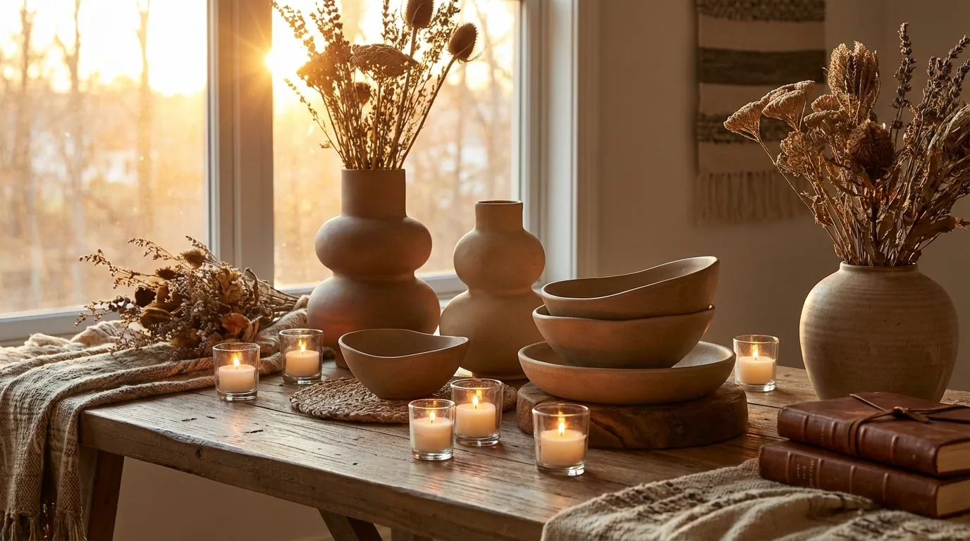Finished patriotic tiered tray styled in golden hour light